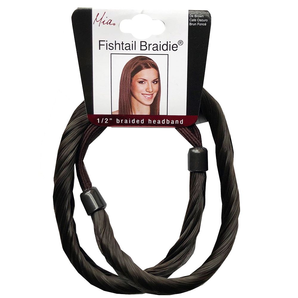 1/2" Dark Brown Fishtail Braide