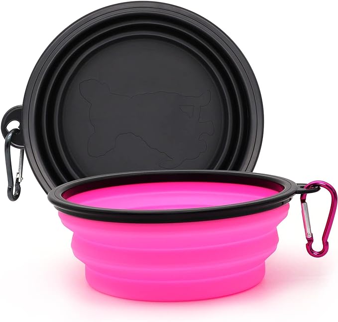 COLLAPSIBLE 2Pack Small Dog Travel Bowl LotsNThings!