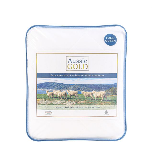 Aussie Gold Luxury Australian Wool Comforter, Full/Queen LotsNThings!