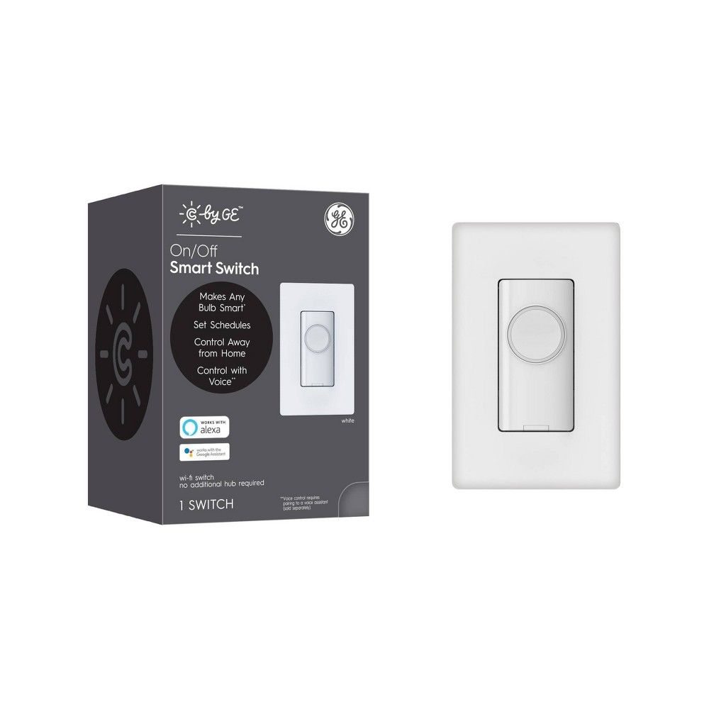 1.5 Amp Single-Pole/3-Way Smart 4-Wire Illuminated Button Style Light Switch with Wall Plate White