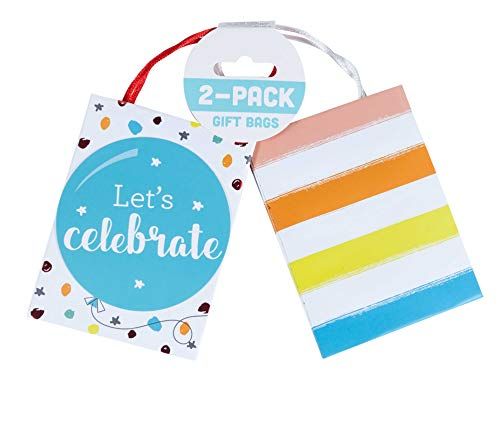 2 Pack Celebrate Mini Gift Bags