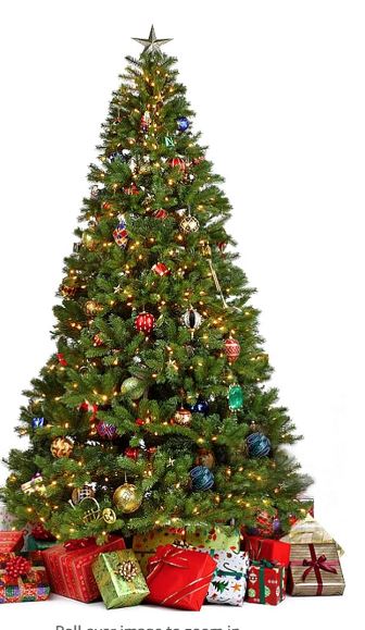 Unlit 7.5 Foot Artificial Christmas Tree with Stand