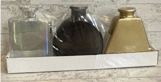 Jarrones de cogollos, 3 unidades