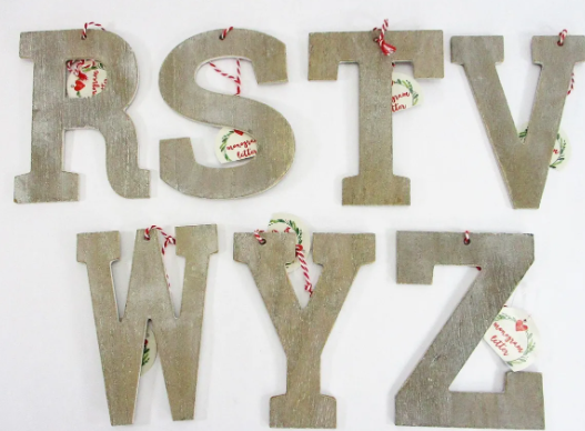 Monogram Wood Holiday Ornament Target Wondershop Xmas Wooden Letter Initial