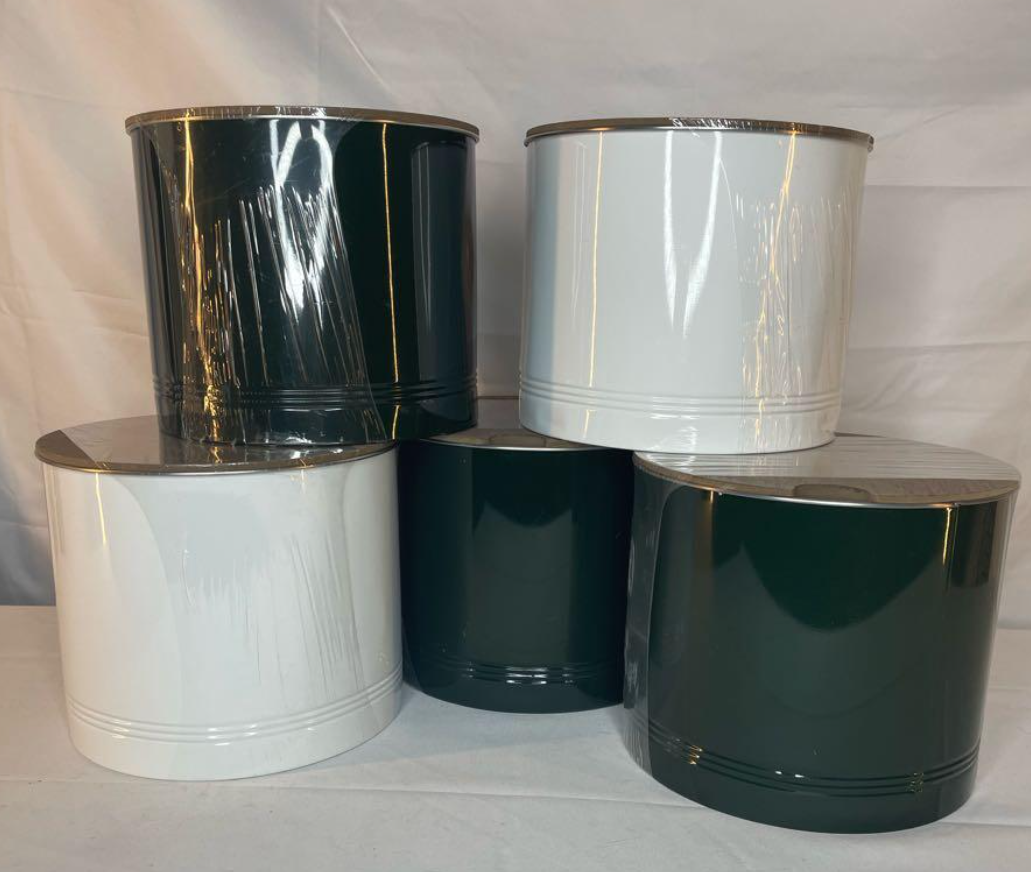 Tarro de metal (blanco)