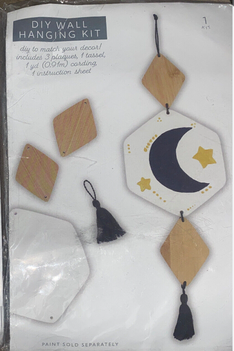 diy wall hanging Diamond kit 3 plaques, 1 tassel, 1yd cording, 1 instruction sheet