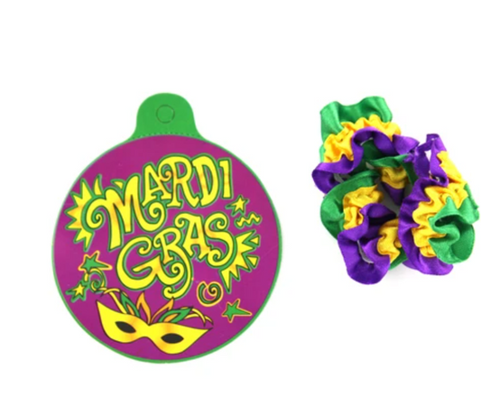 Brazaletes elásticos de Mardi Gras